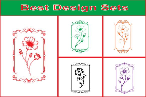 Classic Decorative Flower Frame Art: Elevating Design with Vintage Elegance