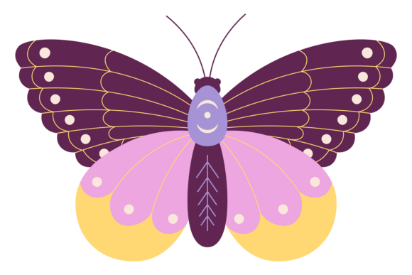 Decorative Butterfly Icon: A Wildlife Symbol for Modern Design