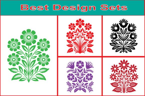 Decorative Folk Floral SVG Design: A Guide to Timeless Botanical Art