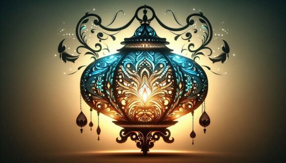 Decorative Glow Lantern: Digital Art Guide