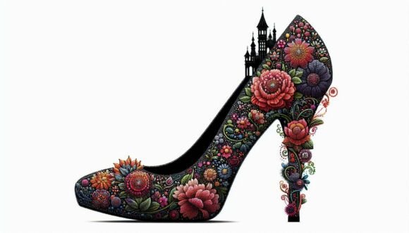 Decorative Heel Village: Elevating Digital Design with Whimsical Artistry