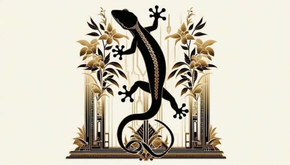 Decorative Surface Gecko: Elevating Digital Design with High-Resolution Art