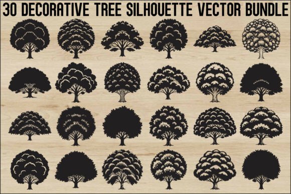 Decorative Tree Silhouette Bundle: A Practical Resource for Nature-Inspired Design