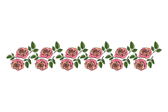 Elevating Design with Rose Border Decorative Floral Patterns