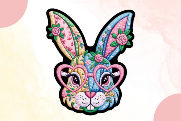Elevating Seasonal Design: The Strategic Value of the Decorative Floral Easter Bunny Face PNG