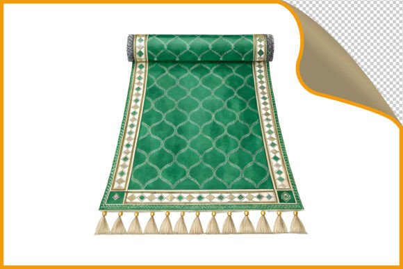 Emerald Green Runner Rug PNG