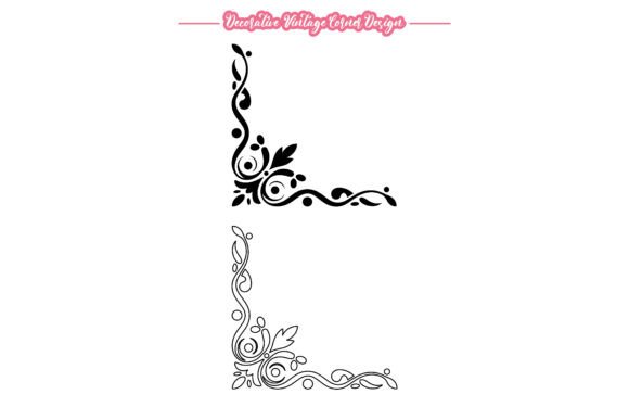 Enhancing Your Projects with a Decorative Vintage Corner Vector Design