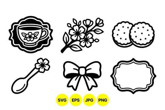Evaluating the Tea Time Decorative Clipart Set for Professional Design Workflows