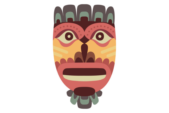 Exploring the Visual Appeal and Utility of Voodoo Mask Icon. Cartoon Decorative Fac Designs