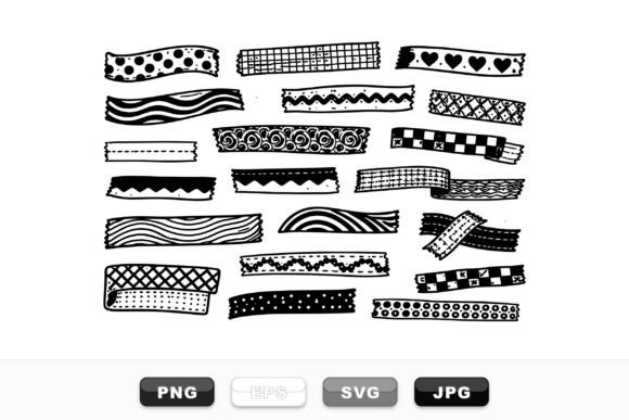 Integrating Hand Drawn Decorative Tape Strips into Your Creative and Professional Workflows