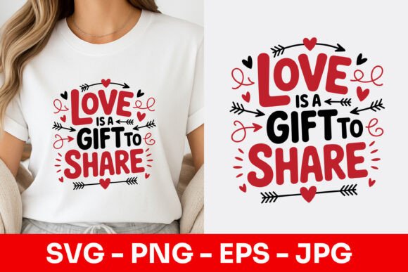 Love is a Gift to Share Decorative SVG: Elevating Your Creative Projects with Digital Art