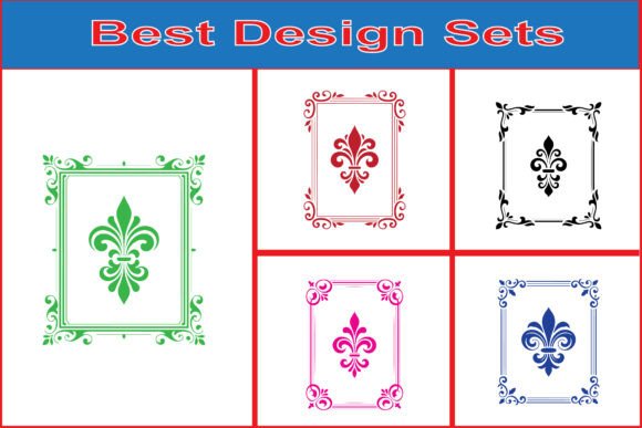 Luxury Fleur De Lis Decorative Frame Set: Elevating Your Design Projects with Timeless Elegance