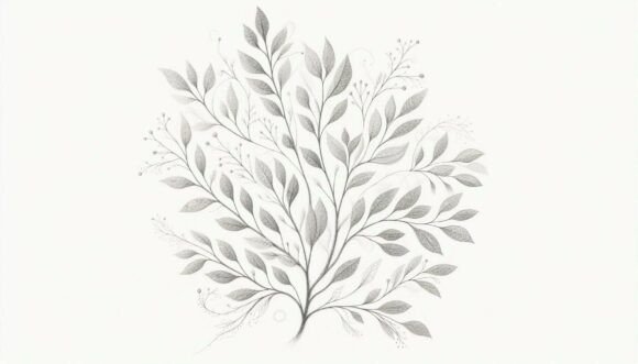 Sketched Decorative Tree for Creative Projects