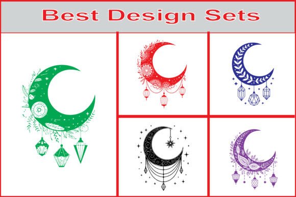 Strategic Design Assets: Leveraging the Decorative Crescent Moon SVG Bundle Set for Brand Cohesion