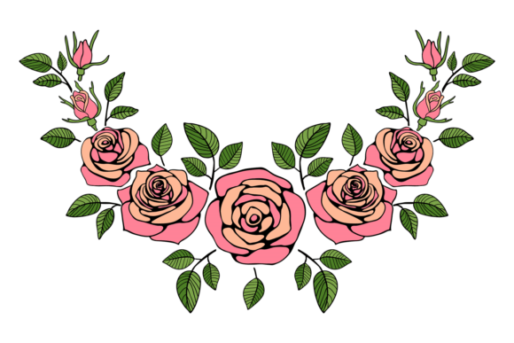 Strategic Visual Positioning with the Decorative Rose Frame Element. Elegant F