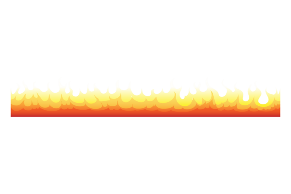 Understanding the Fire Pattern: Endless Fiery Decorative Horizontal Border for Digital and Print Design