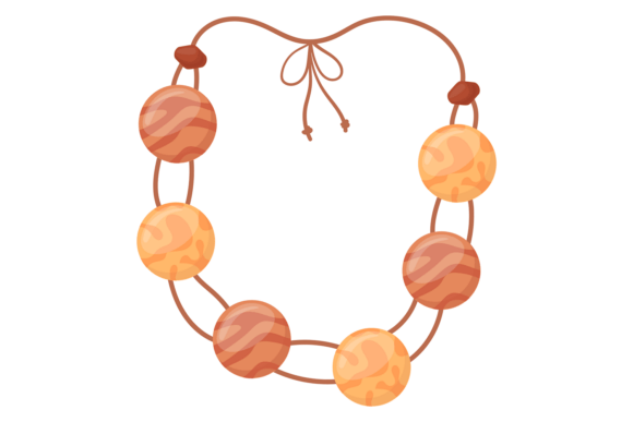 Wooden Bead Bracelet. Decorative String: Integrating Artisan Assets into Creative Workflows