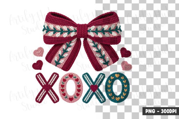 XOXO Bow Typography Clipart: Creative Uses
